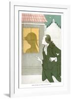 Goethe Watching the Shadow of Lili on the Blind, 1904-Max Beerbohm-Framed Giclee Print