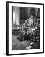 Goethe with Schiller-Alphonse Mucha-Framed Art Print