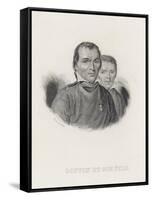 Goffin and His Son by Francois Dequevauviller-Francois Dequevauviller-Framed Stretched Canvas