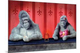 Goin Ape Down at the Monkey Bars-Will Bullas-Mounted Giclee Print