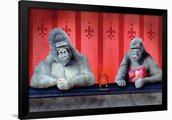 Goin Ape Down at the Monkey Bars-Will Bullas-Framed Giclee Print