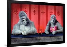 Goin Ape Down at the Monkey Bars-Will Bullas-Framed Giclee Print