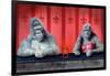 Goin Ape Down at the Monkey Bars-Will Bullas-Framed Giclee Print