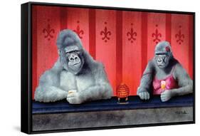 Goin Ape Down at the Monkey Bars-Will Bullas-Framed Stretched Canvas