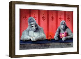 Goin Ape Down at the Monkey Bars-Will Bullas-Framed Giclee Print