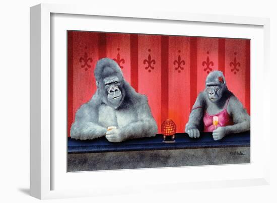 Goin Ape Down at the Monkey Bars-Will Bullas-Framed Giclee Print