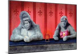 Goin Ape Down at the Monkey Bars-Will Bullas-Mounted Giclee Print