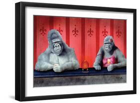 Goin Ape Down at the Monkey Bars-Will Bullas-Framed Premium Giclee Print