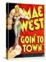 Goin' To Town, Mae West, 1935-null-Stretched Canvas