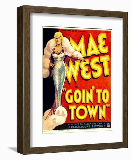 Goin' To Town, Mae West, 1935-null-Framed Art Print