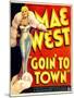 Goin' To Town, Mae West, 1935-null-Mounted Art Print