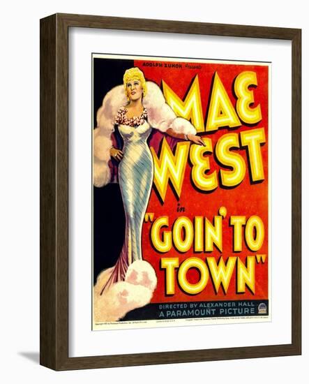 Goin' To Town, Mae West, 1935-null-Framed Art Print