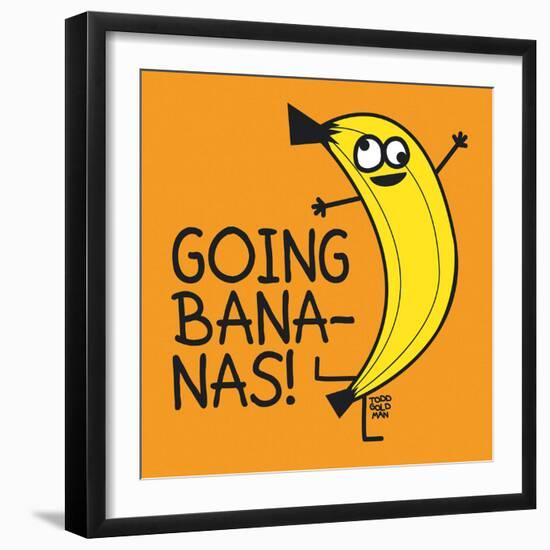 Going Bananas!-Todd Goldman-Framed Art Print