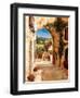 Going Down to the Village-Gilles Archambault-Framed Art Print