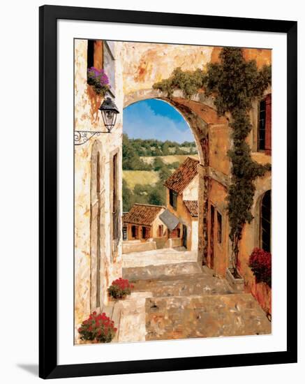 Going Down to the Village-Gilles Archambault-Framed Art Print