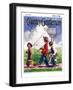 "Going Fishing," Country Gentleman Cover, May 1, 1926-William Meade Prince-Framed Giclee Print