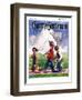 "Going Fishing," Country Gentleman Cover, May 1, 1926-William Meade Prince-Framed Giclee Print