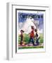 "Going Fishing," Country Gentleman Cover, May 1, 1926-William Meade Prince-Framed Giclee Print