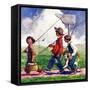 "Going Fishing,"May 1, 1926-William Meade Prince-Framed Stretched Canvas