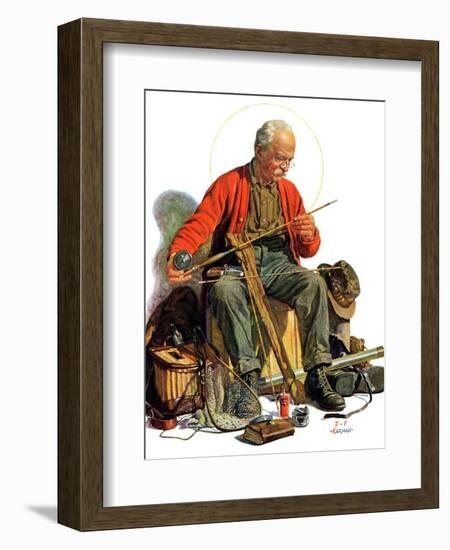 "Going Fishing,"May 3, 1930-J.F. Kernan-Framed Giclee Print