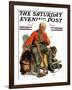 "Going Fishing," Saturday Evening Post Cover, May 3, 1930-J.F. Kernan-Framed Giclee Print