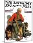 "Going Fishing," Saturday Evening Post Cover, May 3, 1930-J.F. Kernan-Mounted Giclee Print