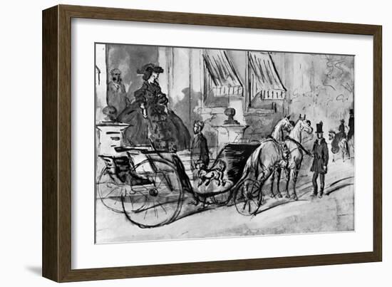 Going for a Drive, 19th Century-Constantin Guys-Framed Giclee Print