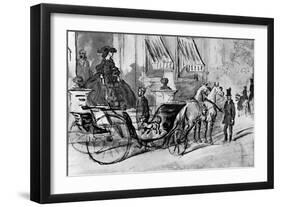 Going for a Drive, 19th Century-Constantin Guys-Framed Giclee Print