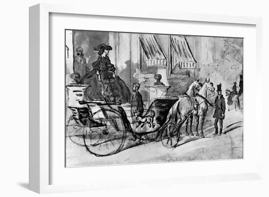 Going for a Drive, 19th Century-Constantin Guys-Framed Giclee Print