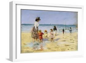 Going for a Paddle-Emile Cagniart-Framed Giclee Print