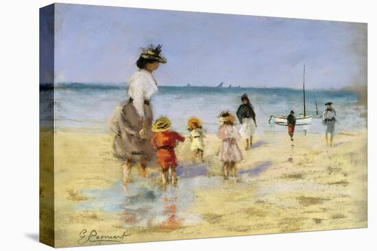 Going for a Paddle-Emile Cagniart-Stretched Canvas