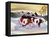 Going for Milking-Margaret Loxton-Framed Stretched Canvas