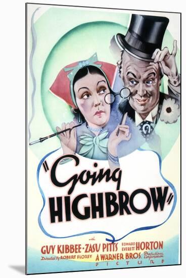 Going Highbrow - Movie Poster Reproduction-null-Mounted Photo