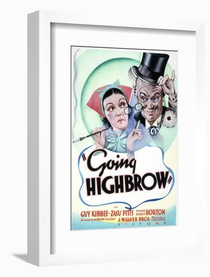 Going Highbrow - Movie Poster Reproduction-null-Framed Photo