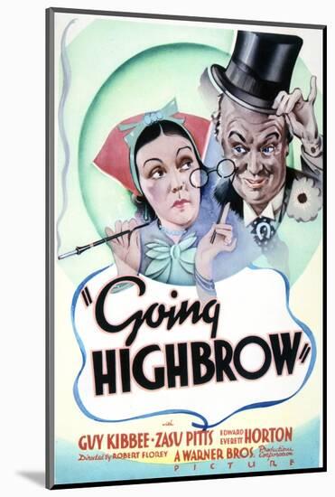 Going Highbrow - Movie Poster Reproduction-null-Mounted Photo