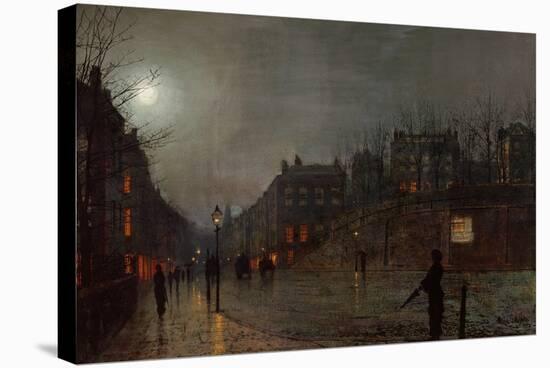 Going Home at Dusk, 1882-John Atkinson Grimshaw-Stretched Canvas