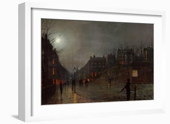 Going Home at Dusk, 1882-John Atkinson Grimshaw-Framed Giclee Print