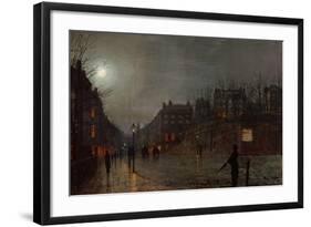 Going Home at Dusk, 1882-John Atkinson Grimshaw-Framed Giclee Print