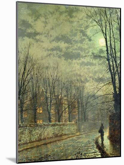 Going Home by Moonlight-John Atkinson Grimshaw-Mounted Giclee Print