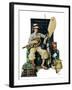 "Going Home from Camp,"August 11, 1928-Lawrence Toney-Framed Giclee Print