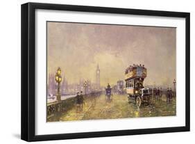 Going Home, Westminster Bridge-John Sutton-Framed Giclee Print