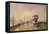 Going Home, Westminster Bridge-John Sutton-Framed Stretched Canvas