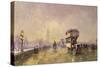 Going Home, Westminster Bridge-John Sutton-Stretched Canvas