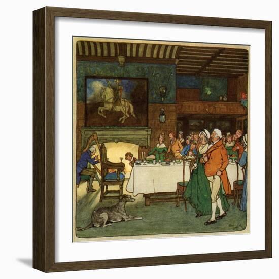 Going in to Dinner-Cecil Aldin-Framed Art Print