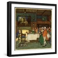 Going in to Dinner-Cecil Aldin-Framed Art Print