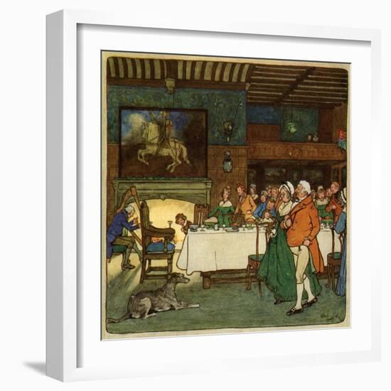 Going in to Dinner-Cecil Aldin-Framed Art Print