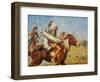 Going into Action-Charles Shreyvogel-Framed Art Print