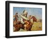 Going into Action-Charles Shreyvogel-Framed Art Print