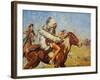 Going into Action-Charles Shreyvogel-Framed Art Print