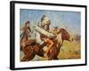 Going into Action-Charles Shreyvogel-Framed Art Print